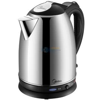 美的（Midea）15S02H 不锈钢电水壶 1.5L 英国进口温控器 壶内全不锈钢 不锈钢防尘盖