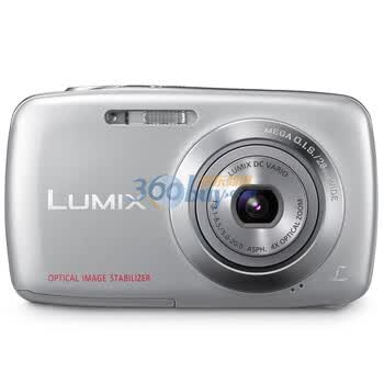 松下（Panasonic） DMC-S1GK 数码相机 银色（1210万像素 2.7英寸液晶屏 4倍光学变焦 28mm广角）