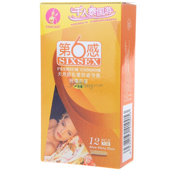 第六感超薄芦荟避孕套12支装(芦荟香)