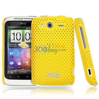 艾美克（IMAK) 超薄网格彩壳黄色 适用于HTC Wildfire S A510e G13