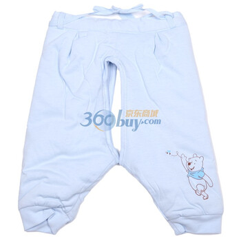 Disneybaby迪士尼宝宝丛林聚会铺棉开裆裤蓝色811401（59/44）