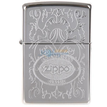 ZIPPO打火机冠冕经典Zippo商标火焰24751