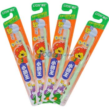狮王小狮王细丝牙刷(3-6岁)四支装