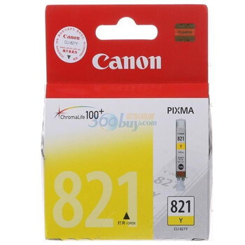 佳能（Canon）CLI-821Y 黄色墨盒（适用于PIXMA iP4680 3680 4760 MP545 558 568 638 648 MX868）