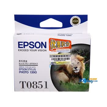 爱普生（Epson）T1221 黑色墨盒（原为T0851 适用PHOTO 1390）