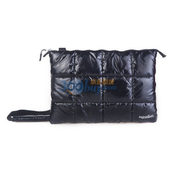 Snowkids 苹果 Macbook Pro13寸时尚电脑包 羽绒服设计风格（黑银配色）