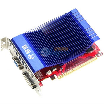 铭瑄(MAXSUN)HD6450巨无霸X2 625MHz/1066MHz/2048M GDDR3/64bit PCIE显卡