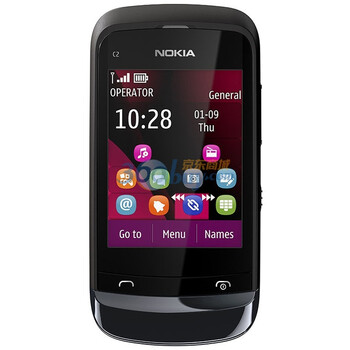 诺基亚（NOKIA）C2-03 GSM手机（暗夜黑）双卡双待