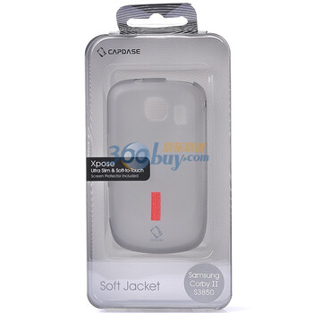 卡登仕（Capdase）玲珑硅胶套(黑色) 手机保护套系列 适用于三星（SAMSUNG）CORBY II S3850