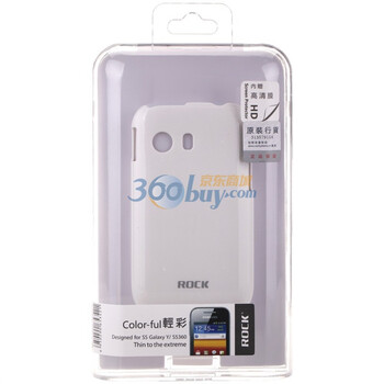 洛克（ROCK）三星SAMSUNG Galaxy Y S5360 nakedshell裸壳 轻彩系列（白色）