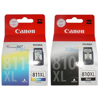 佳能（Canon）PG-810XL 黑彩墨盒套装（适用MP245/MP258/MP268/MP276/MP486/MP496/MX328/MX338）