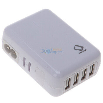 卡登仕（Capdase）苹果充电器（四USB接口）内含BS/US/Australia/EU 4款全球通通用插头