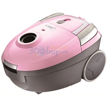美的（Midea）QW12T-608 1200W 集尘1.5L 吸尘器（粉色）尘满提示