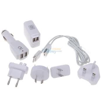 卡登仕（Capdase）苹果原装充电4件套 充电头（双USB口）+USB数据线+车充（双USB口）+插头（4个）