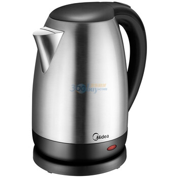 美的（Midea）17S18H 不锈钢电水壶 1.7L 1800W 英国名牌温控器 壶内全不锈钢 烧水快如子弹