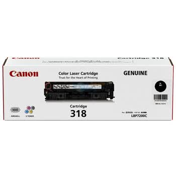佳能（Canon）CRG-318 BK 黑色硒鼓（适用LBP7200cd/7200cdn）