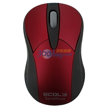 宜客莱（ECOLA）MA-WL011R Smart Nano2.4G无线迷你鼠标(红色)