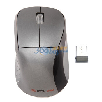 山又（3UTECH）RF-U1 USB 无线鼠标 灰黑色