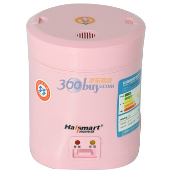 鸿智（hallsmart）HR-BL15 0.8L 迷你系列电饭煲（粉色）