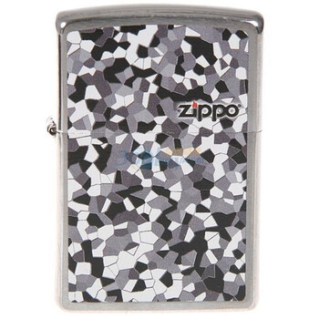 ZIPPO打火机白灰白迷彩24807
