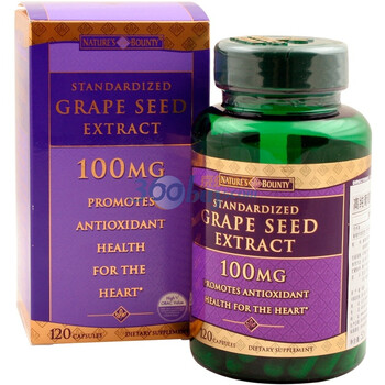Nature's Bounty自然之宝高纯葡萄籽萃取物胶囊120粒（美国原装进口）