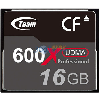 十铨科技（Team）16GB 600X CF存储卡（TG016G2NCFEX）