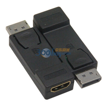 黄刀（yellowknife) Displayport转hdmi DP/HDMI转接头 黑色