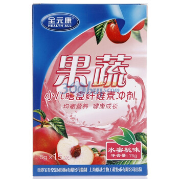 Health All 全元康小儿果蔬膳食纤维素（水蜜桃味）75g