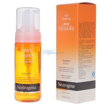 Neutrogena露得清清滢洁面摩丝150克（适合油性 偶有青春痘肌肤使用）