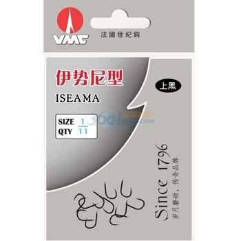 VMC法国世纪渔钩伊势尼上黑型1号10包