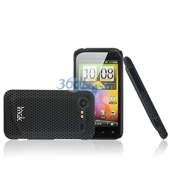 艾美克（IMAK) 超薄网格彩壳黑色 适用于HTC Incredible S S710E G11
