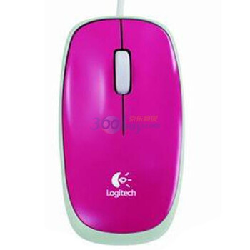 罗技（Logitech）M115 时尚笔记本光学鼠标 粉色