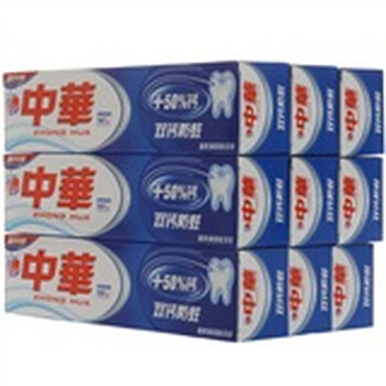 中华双钙防蛀牙膏沁爽薄荷味90g （九只装）