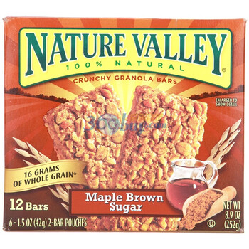 美国Natural Valley天然山谷香脆燕麦条槭树糖浆口味252g