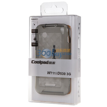 酷派（Coolpad） 水晶保护套 手机保护套系列 (透黑) 适用于酷派W711/D530/E239 3G