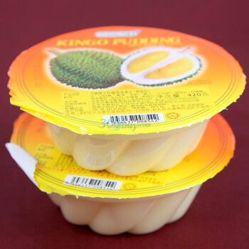 可康牌大杯榴莲味布丁420g*2