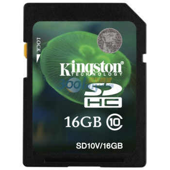 金士顿（kingston）16GB class10 SD存储卡（SD10V/16G）