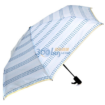 红叶redleaf三折子母双点晴雨伞3390011淡蓝