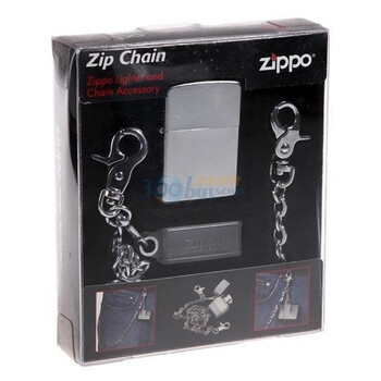 ZIPPO打火机随身挂链套装24414(火机+挂链）