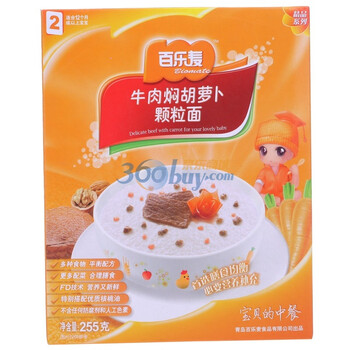 百乐麦牛肉焖胡萝卜颗粒面255g（2）