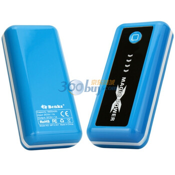 邦克仕（Benks）MAGIC POWER X便携式移动电源 蓝色（5600mAh 8种转接头 支持多种数码电子产品）