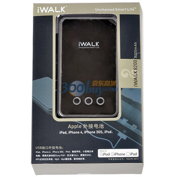 IWALK 移动电源 8200mAh 强大的兼容性，可以给各种数码产品、手机、上网本充电 黑色