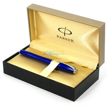 派克(parker)都市系列海洋蓝白夹墨水笔