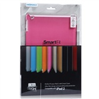 摩米士（MOMAX）IPAD2 隐形强韧背壳 透明粉红 支持原装SMART COVER 附送摩米士原厂高清防指纹磨砂贴
