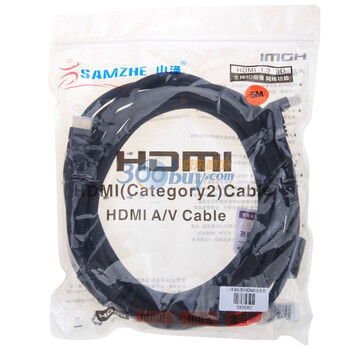山泽（SAMZHE）90度 HDMI线 5米