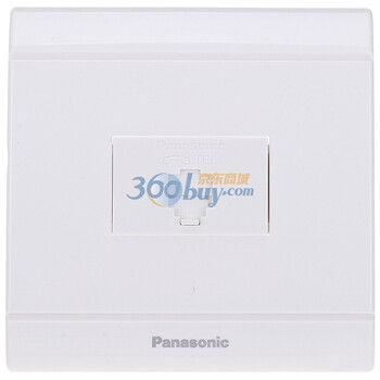 松下(panasonic)佳典纯系列86型一位二芯电话插座 WMS401（雅白色）