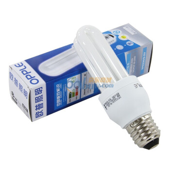 欧普节能灯2U-8W-E27日光色3支装