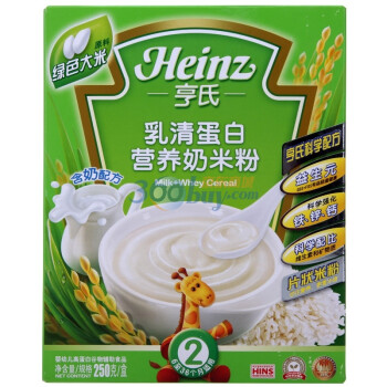 16.8元 Heinz 亨氏 乳清蛋白营养奶米粉250g