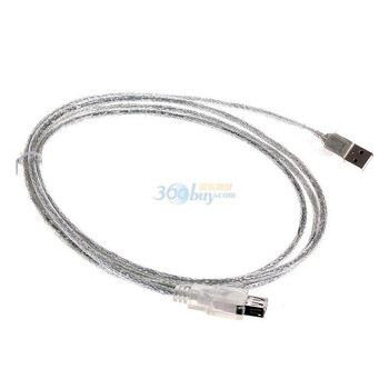 胜为USB 2.0延长线 1.8米（纯铜线芯，双重屏蔽，标准2.0）