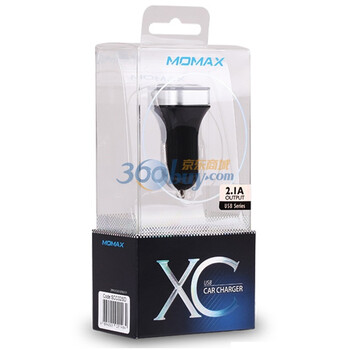摩米士（MOMAX）专业版车充 2.1A输出 黑色 适用IPAD/IPAD2/和其他手机数码产品 充电更高效